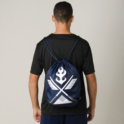 BOLSA ADIDAS SAQUINHO GINÁSTICA JAPÃO - Marinho/branco