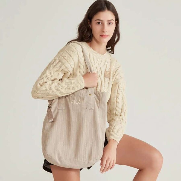 BOLSA FILA CORDUROY FEMININA - Bege