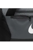 BOLSA NIKE BRASILIA S DUFF 9.5 (41L) UNISSEX - Chumbo/preto