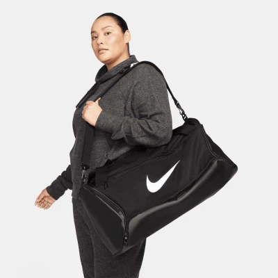 BOLSA NIKE BRSLA M DUFF UNISSEX - Preto/branco