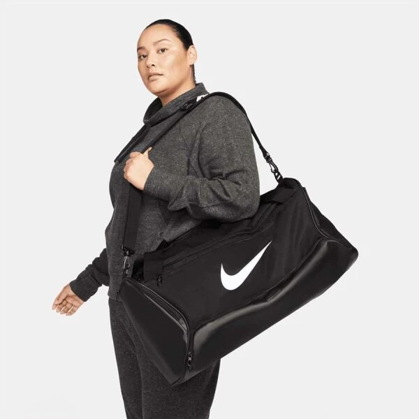 BOLSA NIKE BRSLA M DUFF UNISSEX - Preto/branco