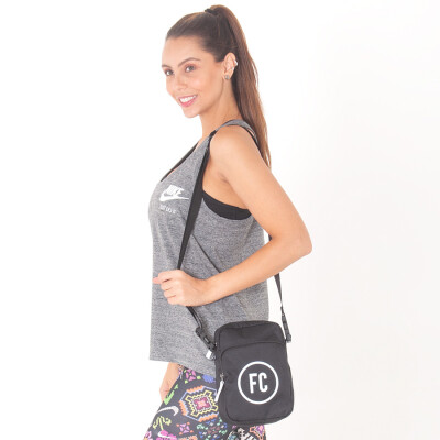 BOLSA NIKE FC SMIT - Preto/branco