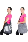 BOLSA NIKE GRAPHIC REBERSIBLE TOTE - Preto/branco