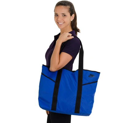 BOLSA NIKE NSW WOMENS BLUE LABEL TOTE - Azul/preto