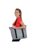 BOLSA NIKE NSW WOMENS BLUE LABEL TOTE - Cinza/verde