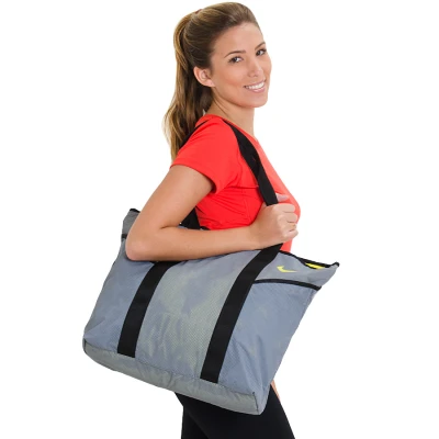 BOLSA NIKE NSW WOMENS BLUE LABEL TOTE - Cinza/verde