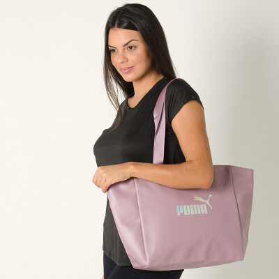 BOLSA PUMA CORE UP LARGE FEMININA - Lilas
