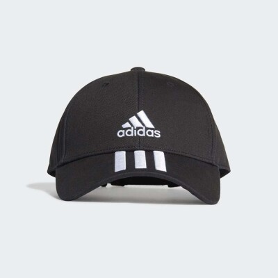 BONÉ ADIDAS 3 LISTRAS PROTECAO UV - Preto/branco