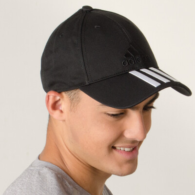 BONÉ ADIDAS CLASSIC 3 STRIPES - Preto/branco