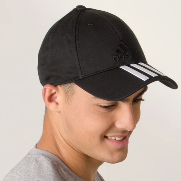 BONÉ ADIDAS CLASSIC 3 STRIPES - Preto/branco