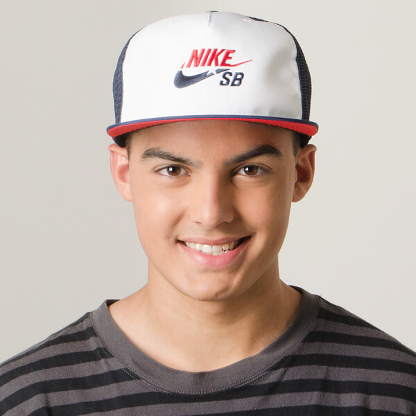 BONÉ NIKE SB TRUCKER - Branco/marinho