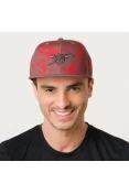 BONÉ PUMA ARSENAL CAMO SNAPBACK - Grafite/vermelho