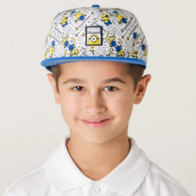 BONÉ PUMA STYFR MINIONS INFANTIL - Branco/azul