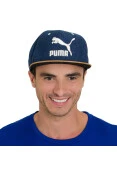 BONÉ PUMA SUEDE CAP - Marinho/marrom