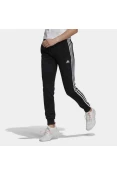 CALÇA ADIDAS 3 STRIPES COM PUNHO FEMININO - Preto/branco