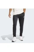 CALÇA ADIDAS AFUNILADA JUSTA PADRÃO SERENO TRÊS LISTRAS AEROREADY MASCULINA - Preto