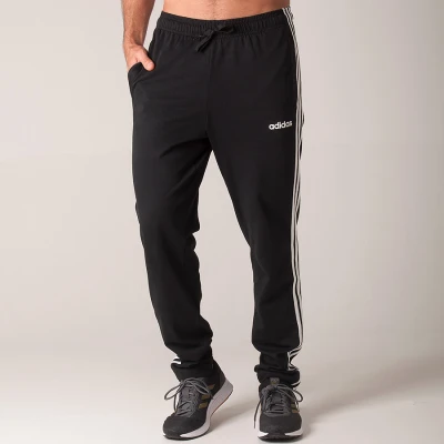 CALÇA ADIDAS ESSENTIALS 3S MASCULINA - Preto/branco CALÇA ADIDAS ESSENTIALS 3S MASCULINA - Preto/branco