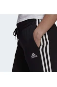 CALÇA ADIDAS ESSENTIALS FRENCH TERRY 3-STRIPES FEMININA - Preto/branco