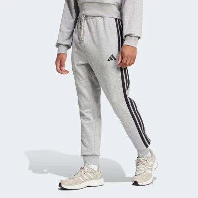CALCA ADIDAS FRENCH TERRY 3 STRIPES MASCULINO - Cinza/preto CALCA ADIDAS FRENCH TERRY 3 STRIPES MASCULINO - Cinza/preto