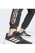 CALÇA ADIDAS JUSTA MALHA AFUNILADA ESTAMPA ANIMAL ESSENTIALS TRÊS LISTRAS FEMININA - Preto/marrom