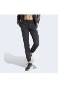 CALÇA ADIDAS JUSTA MALHA AFUNILADA ESTAMPA ANIMAL ESSENTIALS TRÊS LISTRAS FEMININA - Preto/marrom