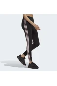 CALÇA ADIDAS LEGGIN ESSENTIALS G ALGODÃO 3-STRIPES FEMININA - Preto/rosa