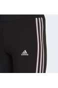 CALÇA ADIDAS LEGGIN ESSENTIALS G ALGODÃO 3-STRIPES FEMININA - Preto/rosa