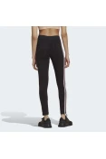 CALÇA ADIDAS LEGGIN ESSENTIALS G ALGODÃO 3-STRIPES FEMININA - Preto/rosa
