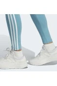 CALÇA ADIDAS LEGGING 3 LISTRAS FEMININA - Azul/branco