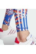 CALÇA ADIDAS LEGGING 7/8 ADIDAS X FARM RIO FEMININA - Azul/laranja