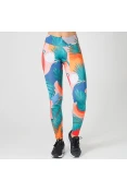 CALÇA ADIDAS LEGGING 7/8 TROPICANA FEMININA - Rosa/azul