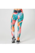 CALÇA ADIDAS LEGGING 7/8 TROPICANA FEMININA - Rosa/azul