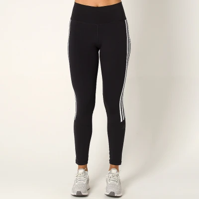 CALÇA ADIDAS LEGGING CINTURA ALTA D2M 3S FEMININA - Preto/branco CALÇA ADIDAS LEGGING CINTURA ALTA D2M 3S FEMININA - Preto/branco