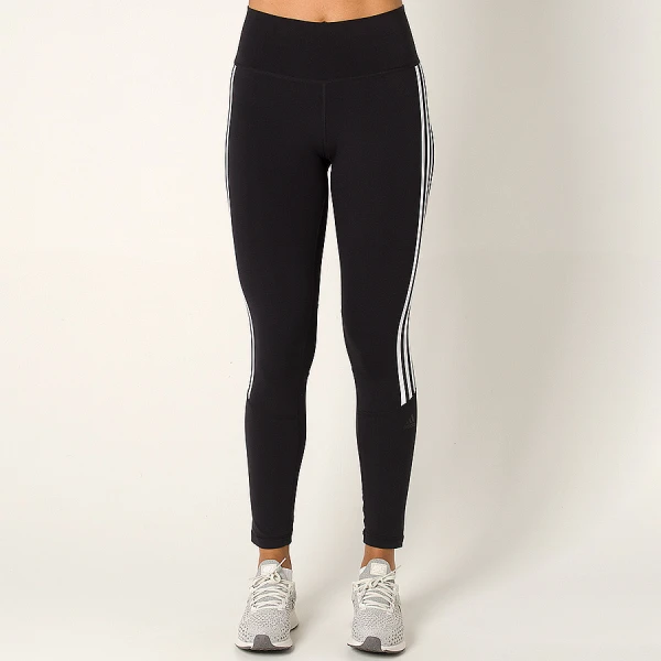 CALÇA ADIDAS LEGGING CINTURA ALTA D2M 3S FEMININA - Preto/branco CALÇA ADIDAS LEGGING CINTURA ALTA D2M 3S FEMININA - Preto/branco