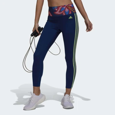 CALÇA ADIDAS LEGGING FARM TR TIGHTS FEMININO - Marinho/verde