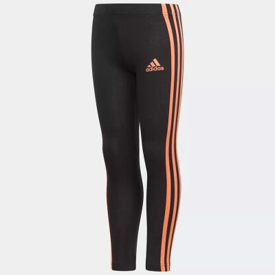 CALÇA ADIDAS LEGGING LG COTTON INFANTIL - Preto/salmao