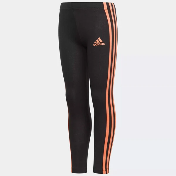 CALÇA ADIDAS LEGGING LG COTTON INFANTIL - Preto/salmao
