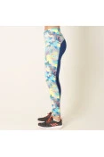 CALÇA ADIDAS LEGGING M OS BRASILIANA FEMININA - Azul/amarelo