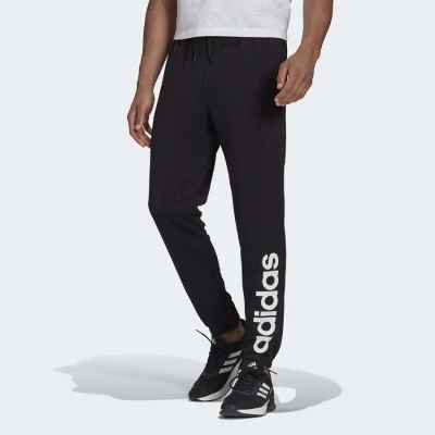 CALÇA ADIDAS LOGO LINEAR MASCULINA - Preto/branco CALÇA ADIDAS LOGO LINEAR MASCULINA - Preto/branco