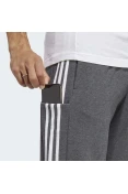 CALÇA ADIDAS MOLETINHO AFUNILADA ESSENTIALS 3-TRIPES MASCULINA - Grafite