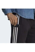 CALÇA ADIDAS MOLETINHO AFUNILADA ESSENTIALS 3-TRIPES MASCULINA - Preto