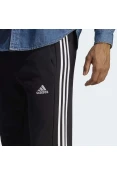 CALÇA ADIDAS MOLETINHO AFUNILADA ESSENTIALS 3-TRIPES MASCULINA - Preto