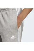 CALÇA ADIDAS MOLETINHO ESSENTIALS 3-STRIPES FEMININA - Cinza/branco