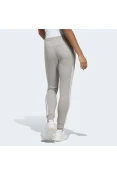 CALÇA ADIDAS MOLETINHO ESSENTIALS 3-STRIPES FEMININA - Cinza/branco