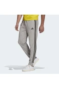 CALÇA ADIDAS MOLETOM AFUNILADA ESSENTIALS 3-STRIPES MASCULINA - Cinza/preto CALÇA ADIDAS MOLETOM AFUNILADA ESSENTIALS 3-STRIPES MASCULINA - Cinza/preto