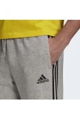 CALÇA ADIDAS MOLETOM AFUNILADA ESSENTIALS 3-STRIPES MASCULINA - Cinza/preto CALÇA ADIDAS MOLETOM AFUNILADA ESSENTIALS 3-STRIPES MASCULINA - Cinza/preto