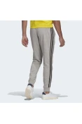 CALÇA ADIDAS MOLETOM AFUNILADA ESSENTIALS 3-STRIPES MASCULINA - Cinza/preto CALÇA ADIDAS MOLETOM AFUNILADA ESSENTIALS 3-STRIPES MASCULINA - Cinza/preto