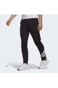 CALÇA ADIDAS MOLETOM BARRA AFUNILADA ESSENTIALS LOGO MASCULINA - Preto CALÇA ADIDAS MOLETOM BARRA AFUNILADA ESSENTIALS LOGO MASCULINA - Preto