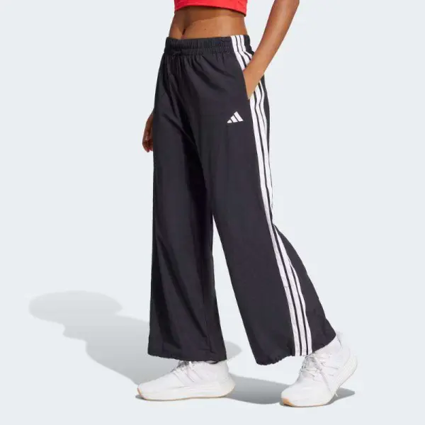 CALÇA ADIDAS PARACHUTE ESSENTIALS 3S FEMININO - Preto/branco