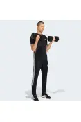 CALÇA ADIDAS WORKOUT ESSENTIALS ALL SET 3 STRIPES - Preto/branco